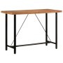 Iron and solid acacia wood high table 150x70x107 cm by , Kitchen and dining tables - Ref: Foro24-356371, Price: 253,05 €, Dis...