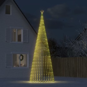 Árbol de Navidad cono de luz 1544 LEDs blanco cálido 500 cm de , Luces de Navidad - Ref: Foro24-358072, Precio: 155,86 €, Des...