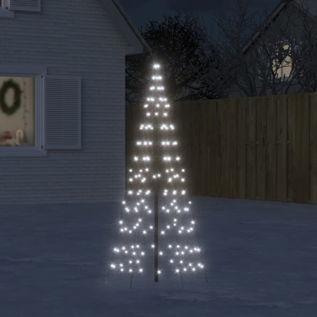 Christmas tree on flagpole 200 cold white LEDs 180 cm by , Christmas lights - Ref: Foro24-358109, Price: 25,95 €, Discount: %