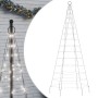 Christmas tree on flagpole 200 cold white LEDs 180 cm by , Christmas lights - Ref: Foro24-358109, Price: 25,95 €, Discount: %