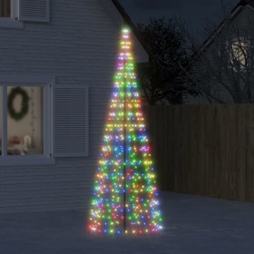 Árbol de Navidad en asta de bandera 550LED colores 300 cm de , Luces de Navidad - Ref: Foro24-358114, Precio: 50,99 €, Descue...