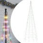 Árbol de Navidad en asta de bandera 550LED colores 300 cm de , Luces de Navidad - Ref: Foro24-358114, Precio: 45,90 €, Descue...