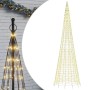 Christmas tree on flagpole 1534 warm white LED 500 cm by , Christmas lights - Ref: Foro24-358116, Price: 91,51 €, Discount: %