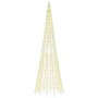 Árbol de Navidad en asta bandera 1534 LED blanco cálido 500 cm de , Luces de Navidad - Ref: Foro24-358116, Precio: 91,51 €, D...