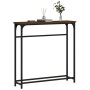 Oak brown engineered wood console table 75x19.5x75 cm by , Side tables - Ref: Foro24-834139, Price: 42,68 €, Discount: %