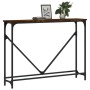 Smoked oak engineered wood console table 102x22.5x75 cm by , Side tables - Ref: Foro24-834132, Price: 42,79 €, Discount: %