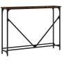 Smoked oak engineered wood console table 102x22.5x75 cm by , Side tables - Ref: Foro24-834132, Price: 42,79 €, Discount: %