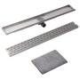 Stainless steel linear shower drain 930x140 mm by vidaXL, Drains - Ref: Foro24-142181, Price: 54,90 €, Discount: %