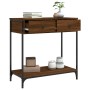 Oak brown engineered wood console table 75x34.5x75 cm by , Side tables - Ref: Foro24-834179, Price: 78,12 €, Discount: %