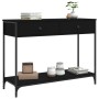 Mesa consola madera de ingeniería negra 100x34,5x75 cm de , Mesas auxiliares - Ref: Foro24-834170, Precio: 89,29 €, Descuento: %