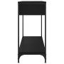 Mesa consola madera de ingeniería negra 100x34,5x75 cm de , Mesas auxiliares - Ref: Foro24-834170, Precio: 89,29 €, Descuento: %