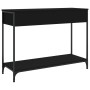 Mesa consola madera de ingeniería negra 100x34,5x75 cm de , Mesas auxiliares - Ref: Foro24-834170, Precio: 89,29 €, Descuento: %