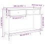 Schwarzer Konsolentisch aus Holzwerkstoff, 100 x 34,5 x 75 cm von , Seitentische - Ref: Foro24-834170, Preis: 89,29 €, Rabatt: %