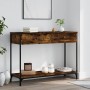 Smoked oak plywood console table 100x34.5x75 cm by , Side tables - Ref: Foro24-834172, Price: 72,26 €, Discount: %