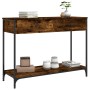 Smoked oak plywood console table 100x34.5x75 cm by , Side tables - Ref: Foro24-834172, Price: 72,26 €, Discount: %