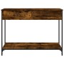 Smoked oak plywood console table 100x34.5x75 cm by , Side tables - Ref: Foro24-834172, Price: 72,26 €, Discount: %