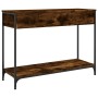 Smoked oak plywood console table 100x34.5x75 cm by , Side tables - Ref: Foro24-834172, Price: 72,26 €, Discount: %