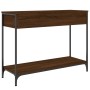 Oak brown engineered wood console table 100x34.5x75 cm by , Side tables - Ref: Foro24-834164, Price: 74,68 €, Discount: %