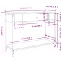 Konsolentisch aus eichenbraunem Holzwerkstoff, 100 x 34,5 x 75 cm von , Seitentische - Ref: Foro24-834164, Preis: 74,68 €, Ra...