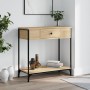 Sonoma oak engineered wood console table 75x34.5x75 cm by , Side tables - Ref: Foro24-834166, Price: 64,64 €, Discount: %