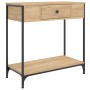 Mesa consola madera de ingeniería roble Sonoma 75x34,5x75 cm de , Mesas auxiliares - Ref: Foro24-834166, Precio: 64,64 €, Des...