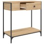 Mesa consola madera de ingeniería roble Sonoma 75x34,5x75 cm de , Mesas auxiliares - Ref: Foro24-834166, Precio: 64,64 €, Des...