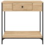 Mesa consola madera de ingeniería roble Sonoma 75x34,5x75 cm de , Mesas auxiliares - Ref: Foro24-834166, Precio: 64,64 €, Des...