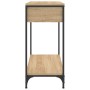 Mesa consola madera de ingeniería roble Sonoma 75x34,5x75 cm de , Mesas auxiliares - Ref: Foro24-834166, Precio: 64,64 €, Des...