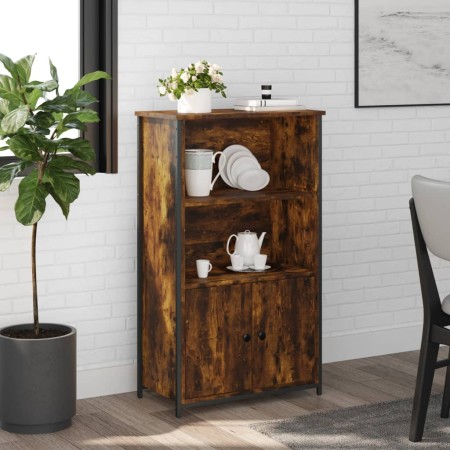 Tall sideboard engineered wood smoked oak 62x32x103.5 cm by , Sideboards - Ref: Foro24-834217, Price: 75,99 €, Discount: %