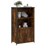 Aparador alto madera de ingeniería roble ahumado 62x32x103,5 cm de , Aparadores - Ref: Foro24-834217, Precio: 74,87 €, Descue...