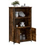 Tall sideboard engineered wood smoked oak 62x32x103.5 cm by , Sideboards - Ref: Foro24-834217, Price: 74,87 €, Discount: %