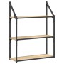 Sonoma oak engineered wood wall shelf 60x21x78.5cm by , Shelves and shelves - Ref: Foro24-835450, Price: 43,69 €, Discount: %