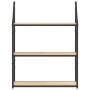 Sonoma oak engineered wood wall shelf 60x21x78.5cm by , Shelves and shelves - Ref: Foro24-835450, Price: 43,69 €, Discount: %