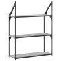 Sonoma gray engineered wood wall shelf 60x21x78.5cm by , Shelves and shelves - Ref: Foro24-835452, Price: 37,99 €, Discount: %