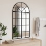 Black iron arch wall mirror 60x110 cm by , Mirrors - Ref: Foro24-3200606, Price: 115,51 €, Discount: %