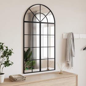 Espejo de pared arco de hierro negro 60x110 cm de , Espejos - Ref: Foro24-3200606, Precio: 129,57 €, Descuento: %