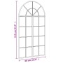 Black iron arch wall mirror 60x110 cm by , Mirrors - Ref: Foro24-3200606, Price: 115,51 €, Discount: %