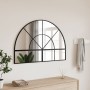 Black iron arch wall mirror 100x70 cm by , Mirrors - Ref: Foro24-3200610, Price: 126,84 €, Discount: %