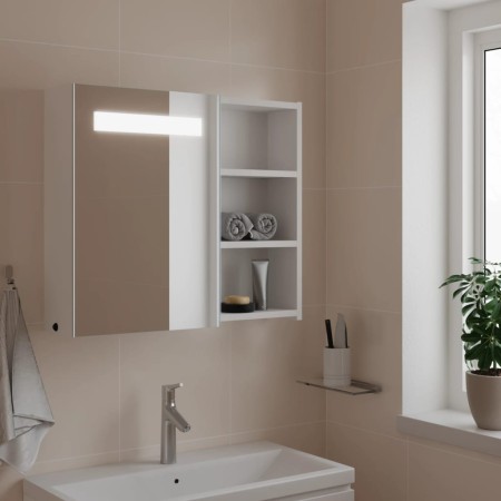 Mueble de baño con espejo y luz LED blanco 60x13x52 cm de , Tocadores de baño - Ref: Foro24-357969, Precio: 90,86 €, Descuent...