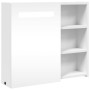 Mueble de baño con espejo y luz LED blanco 60x13x52 cm de , Tocadores de baño - Ref: Foro24-357969, Precio: 90,86 €, Descuent...