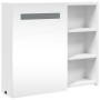 Mueble de baño con espejo y luz LED blanco 60x13x52 cm de , Tocadores de baño - Ref: Foro24-357969, Precio: 90,86 €, Descuent...