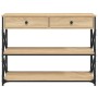 Mesa consola madera de ingeniería roble Sonoma 100x28x75 cmm de , Mesas auxiliares - Ref: Foro24-834191, Precio: 103,72 €, De...