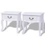 Nightstands 2 units white MDF by vidaXL, Side tables - Ref: Foro24-242750, Price: 142,13 €, Discount: %