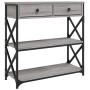 Mesa consola madera de ingeniería gris Sonoma 75x28x75 cm de , Mesas auxiliares - Ref: Foro24-834198, Precio: 81,36 €, Descue...