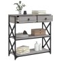 Mesa consola madera de ingeniería gris Sonoma 75x28x75 cm de , Mesas auxiliares - Ref: Foro24-834198, Precio: 81,36 €, Descue...