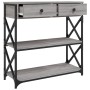 Mesa consola madera de ingeniería gris Sonoma 75x28x75 cm de , Mesas auxiliares - Ref: Foro24-834198, Precio: 81,36 €, Descue...