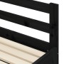 Sofá cama nido madera maciza de pino negro 90x200 cm de , Camas y somieres - Ref: Foro24-836149, Precio: 190,82 €, Descuento: %