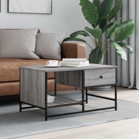 Sonoma gray plywood coffee table 85.5x51x45 cm by , Coffee table - Ref: Foro24-835342, Price: 44,37 €, Discount: %