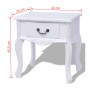 Nightstands 2 units white MDF by vidaXL, Side tables - Ref: Foro24-242750, Price: 142,13 €, Discount: %