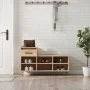 Sonoma oak plywood shoe rack cabinet 102x36x60 cm by , Shoe racks and shoe organizers - Ref: Foro24-831367, Price: 53,13 €, D...